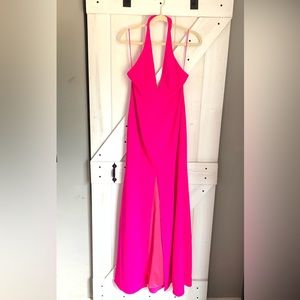 Women’s Jay Godfrey Formal Long Halter Top Pink Dress Size 6